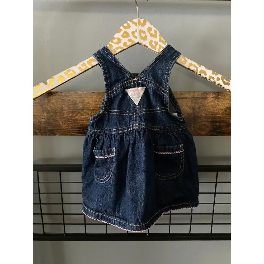 OshKosh Denim Floral Dress | 6 Months